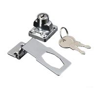 Zilimontt Serratura in lega con chiave per ante di armadi, cassetti, armadi e cassette degli attrezzi, tipo aperto per uffici di gestione, magazzini e costruzioni (7,6 cm)