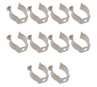 Zilimontt Set di 10 clip a molla in spugna per impieghi gravosi con base stretta, in acciaio al manganese, morsetti di fissaggio multi-formato per garage, capannoni, patio, armadi e (19 mm)