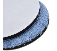 Zilimontt Set di 2 cuscinetti per lucidatura rotanti da 7,6 cm, 10,2 cm, 15,2 cm, 15,2 cm o 17,8 cm, con nucleo in spugna in microfibra, compatibili con lucidatrici orbitali o auto (15,2 cm)