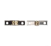 Zilimontt Set di 4 pulegge a ghigliottina in acciaio inox per porte scorrevoli e finestre, resistenti ruote con binario, scanalature e ruote piatte, antiruggine e (ruota scanalata)