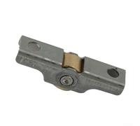 Zilimontt Set di 4 pulegge a ghigliottina in acciaio inox per porte scorrevoli e finestre, resistenti ruote con binario, scanalatura e ruote piatte, antiruggine e (ruota piatta)