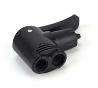 Zilimontt Set di 5 ugelli - Ugelli di gonfiaggio autoregolanti integrati per valvole e valvole, compatibili con pompe a pavimento e a mano, ABS nero