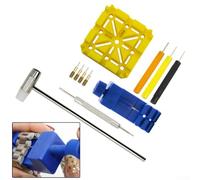 Zilimontt Set di accessori per la rimozione di cinturini e catene e addominali, 11 pezzi, per la rimozione degli addominali e la regolazione del cinturino in metallo per orologio, con maglie e