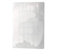 Zilimontt Set di adesivi in PVC antigraffio per telaio della bicicletta, adesivi con motivo a carbonio, per catena, tubo obliquo, forcella e altre parti, forme ovali e rettangolari per (trasparente)