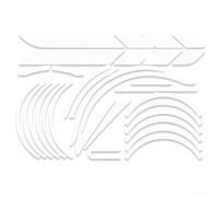 Zilimontt Set di adesivi riflettenti per scooter elettrico, decalcomanie di sicurezza per il corpo in PVC, per migliorare la visibilità notturna, compatibili con Xiaomi, opzioni multicolore, 36 x 28