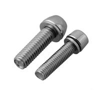 Zilimontt Set di bulloni per stelo, M5 M6, 20 mm, in acciaio per taglio CNC, resistenti alle intemperie, leggeri, ad alta resistenza, per reggisella, collare, deragliatore, sterzo da strada (6 x 20 mm