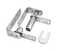 Zilimontt Set di cerniere a doppia battente in acciaio inossidabile con meccanismo a molla di ritorno automatico, azione bidirezionale resistente, per porte di bar, salone, bar o cancelli, lisce (L)