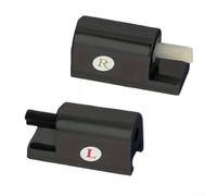 Zilimontt Set di cerniere di ricambio per sedile WC in ABS con meccanismo silenzioso a goccia lenta, per la maggior parte dei copriwater in moderna finitura nera