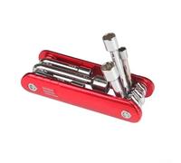 Zilimontt Set di chiavi a bussola pieghevoli da 15,2 cm, con chiave esagonale metrica e imperiale, per manutenzione domestica, riparazione auto e lavori meccanici, 5 mm, 6 mm, 8 mm, 9 mm, 10 mm, 12 mm