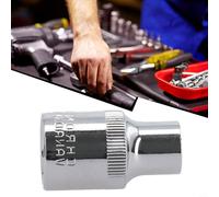 Zilimontt Set di chiavi a bussola Torx tipo E, attacco da 1/2 pollice, attacco femmina a stella, E10, E12, E14, E16, E18, E20, E22, E24, per impugnatura a cricchetto, utensili manuali anti alti (E10)