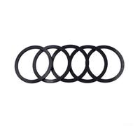 Zilimontt Set di distanziali per movimento centrale, per rondelle in lega di alluminio ultraleggere, diametro interno 35 mm, diametro esterno 42 mm, opzioni di spessore (nero) (2,5 mm)