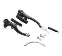 Zilimontt Set di freni a V in lega di alluminio per mountain bike, freno anteriore o posteriore con lunghezza del braccio di 110 mm, 3/4 per molla lineare ad anello, dimensioni ganascia freno 55-70 mm