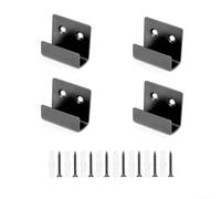 Zilimontt Set di ganci piatti in acciaio inox per piastrelle, con fori per viti svasati, per espositori, cornici per foto, specchi, ganci a forma di U per casa, cucina,