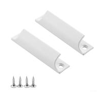 Zilimontt Set di maniglie per porta scorrevole del balcone in lega di alluminio, con viti, finitura bianca, durevole e resistente alle intemperie, per finestre, armadi e cassetti, per interni o