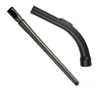 Zilimontt Set di maniglie per tubo di prolunga per vuoto regolabile, per Miele C1 C2 C3, tubo di aspirazione telescopico con pulsante di blocco per controllo del flusso d'aria, 62-103 cm