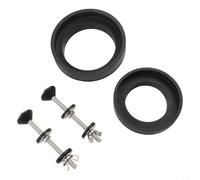 Zilimontt Set di montaggio per sedile WC con viti e guarnizioni in acciaio inox per sostituzione della cisterna WC, compatibile con la maggior parte dei sedili WC standard