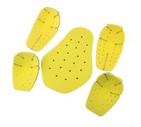 Zilimontt Set di protezioni per il corpo della moto, per spalle, gomiti e schiena, in EVA, compatibili con equitazione, sci, pattinaggio, nero e giallo