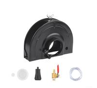 Zilimontt Set di protezioni per smerigliatrice angolare con pompa dell'acqua per taglio della polvere, costruzione in acciaio e rame, diametro 140 mm, copertura protettiva per smerigliatrici angolari