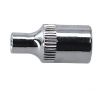 Zilimontt Set di punte a bussola a 12 punti da 1/4" per chiave a cricchetto, in acciaio al cromo vanadio a specchio, adattatore con testa corta a bussola con dimensioni da 4 mm a 14 mm (4 mm)