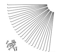 Zilimontt Set di raggi e nippli per ruote di bicicletta, 24 pezzi in acciaio per raggi per bici con 24 nippli, dimensioni 261 mm, 270 mm, 287 mm, compatibile con 26 pollici 27,5 pollici 29er per MTB