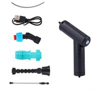 Zilimontt Set di spruzzatori elettrici portatili con batteria ricaricabile USB, ugelli multipli per irrigazione delle piante da giardino, pulizia domestica, spruzzatore portatile senza fili con