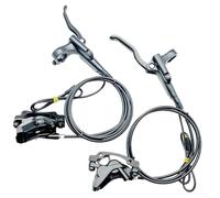 Zilimontt Set freno idraulico a 4 pistoni con interruttore di spegnimento per motore Bafang Middle Drive BBS01 BBS02 connettore a 3 pin anteriore posteriore sistema di freni a disco E-Bike