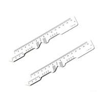 Zilimontt Set professionale di grafici oculari e righello PD per optometristi e medici con grafici di test di visione digitale e lettera, strumenti di misurazione della distanza pupillare realizzati