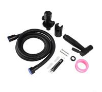 Zilimontt Set spray per bidet WC in acciaio inossidabile 304 nero opaco con soffione doccia portatile facile da usare per pulizia delicata a bassa pressione per igiene personale Baby Care Plus M (F)