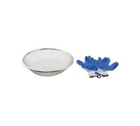 Zilimontt Setaccio per compost in ferro zincato per secchio da 5 galloni, rete da 2 mm/6 mm/10 mm per terreno, rocce, sporco, compost, strumento di giardinaggio multiuso con (6 mm)