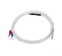 Zilimontt Sonda di temperatura termocoppia tipo K, 0-800 °C, sensore in acciaio inox con diametro di 4 mm, lunghezza 30 mm, filettatura M4, design a 2 fili, per temperatura industriale (3 metri)