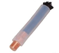 Zilimontt Spazzola elettrolitica per decapaggio per parrucca MIG MAG per saldatura TIG, strumento di pulizia delle cuciture in fibra di carbonio e rame con copertura M6 M8 M10, colore temperamento da