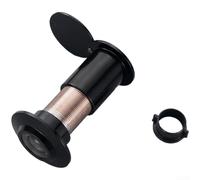 Zilimontt Spioncino per porta tagliafuoco, 14/26 mm, in lega di zinco, con lente grandangolare per porte spesse, copertura anti-spioncino, struttura in metallo di lunga durata, lunghezza regolabile