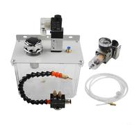 Zilimontt Spruzzatore di lubrificazione da 3 l, per macchine utensili CNC, struttura completamente sigillata in PVC e metallo con base magnetica, elettrovalvola (24 V)