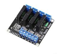 Zilimontt Stato solido 12V per modulo relè con protezione fusibile, scheda ad alto livello 1/2/4/8 canali, trigger 3.3-5VDC, indicatori LED, sicurezza connessione inversa, per PLC(C)