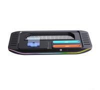 Zilimontt Stazione di ricarica con luci RGB per interruttore 2,Dock multi-dispositivo per console e controller,Organizzatore di archiviazione per carte di gioco,Base in materiale ABS