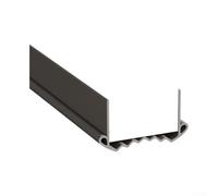 Zilimontt Striscia di guarnizione inferiore della porta in PVC, 96 cm, antivento, isolamento acustico, per porte larghe 3,5-5,5 cm, design anti-delaminazione, per uso domestico e commerciale (grigio)