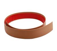 Zilimontt Striscia di transizione per soglia della porta, in gomma, lunga 1 m, riduttore per sedia a rotelle, per interni ed esterni, colore nero (marrone poco profondo, 1 m)