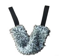 Zilimontt Strumento di pulizia multiuso in microfibra per auto, spazzola per la pulizia di fessure e ruote, 36 x 8 cm, design pieghevole per spazi ristretti, fibra fine di lunga durata (nero)