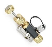 Zilimontt Strumento di rimozione del nucleo della valvola a vuoto 1/4" X 5/16" compatibile con sistemi HVAC R410A Costruzione in ottone 20 micron Porta laterale di valutazione del vuoto