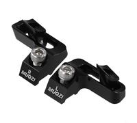 Zilimontt Supporto adattatore per cambio bicicletta in lega di alluminio compatibile con comandi e sistemi frenanti I-Spec EV, per design cavo CNC per M4100 M6100/6120 M7100/7120 (nero)
