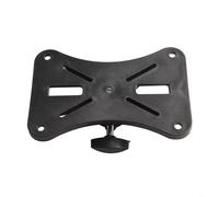 Zilimontt Supporto girevole in plastica da 35 mm per treppiedi per altoparlanti DJ, adattatore superiore nero 175 x 110 mm per apparecchiature audio professionali