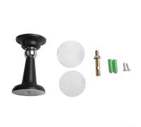 Zilimontt Supporto magnetico per porta camper e fermaporta per roulotte e rimorchi, forte cattura in ABS per tenere le porte aperte silenziosamente e prevenire sbattimenti, durevole (nero L)