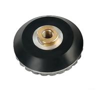 Zilimontt Supporto per blocco lumaca da 10,2 cm, adattatore in gomma di alluminio, con foro centrale per l'acqua per lucidare pietre bagnate, cambio rapido compatibile con M14 e (filettatura da 15,8