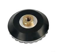 Zilimontt Supporto per blocco lumaca da 10,2 cm, adattatore in gomma di alluminio, con foro centrale per l'acqua per lucidare pietre bagnate, cambio rapido compatibile con M14 e (filettatura da 14 mm)