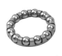 Zilimontt Supporto per cuscinetto a sfera rotante dell'albero centrale in acciaio inossidabile per esercizi per staffa ruota asse bici, diametro interno 33,5 mm, diametro esterno 45 mm, altezza 8,9 mm