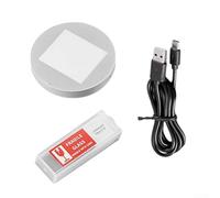 Zilimontt Supporto per illuminazione a LED trasmissivo inferiore per microscopio con luminosità regolabile per microscopi digitali LCD USB, compatibile con vari modelli (B)