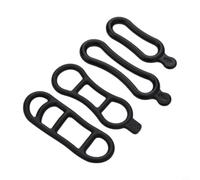 Zilimontt Supporto per lampada da bicicletta con fascia elastica in silicone, attacco per manubrio per luci della bici, cronometro, pompa, kit di attrezzi, porta bottiglia d'acqua, telefono cellulare