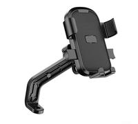 Zilimontt Supporto per telefono da moto con rotazione a 360°, secondo blocco automatico, silicone ammortizzante e cuscinetti antiscivolo, adatto per manubri e specchietti retrovisori, ABS+PC Const
