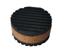 Zilimontt Tappetini in gomma composita in sughero, confezione da 4, cuscinetti antivibrazione per macchinari, assorbimento degli urti e riduzione del rumore, tampone in gomma e sughero a basso rumore