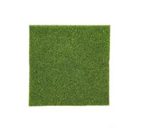 Zilimontt Tappeto in erba artificiale per decorazione fai da te del paesaggio e decorazione del pavimento della casa, tappeto erboso sintetico verde realistico per cortile e giardino, 15 x 15 cm a 50